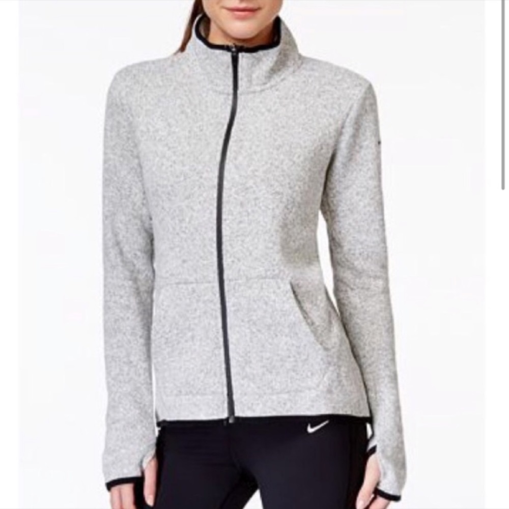 Nike hoodie running jacket size small thumbholes